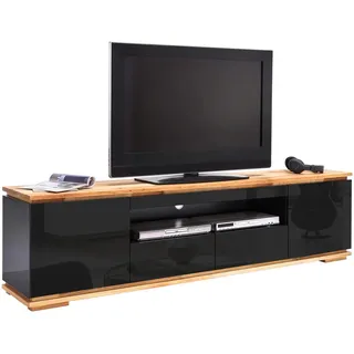 MCA Furniture TV-Lowboard 202 cm schwarz/Asteiche
