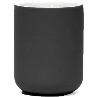 Douceur d'Intérieur 1801389 Becher, Gres, Schwarz, (0) 7,3 x 9,5 cm