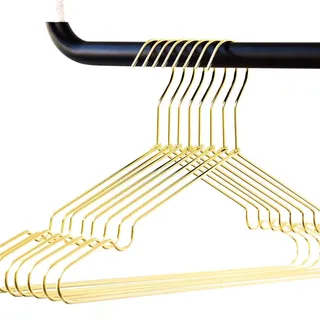 Design Kleiderbügel aus stabilem Metall – 8 Stück (Gold)