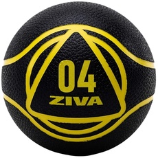 ZIVA Medicine Ball 4kg Medizinball, Schwarz