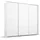 Schwebetürenschrank OTELI 211 x 214 x 68 cm Weiß