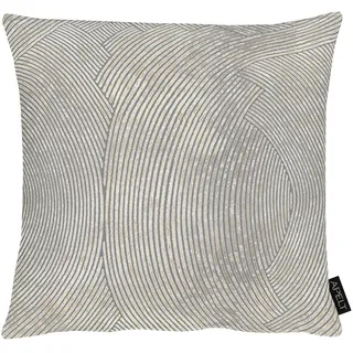 Dekokissen APELT "5470", grau (grau, bedruckt), B:48cm L:48cm, Baumwolle, Polyester, Dekokissen_Sitzkissen_Kissenhüllen, Dekokissen, inclusive Soft-Kissenfüllung 100% PES
