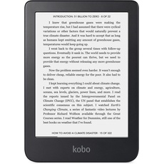 Kobo Leseleuchte Clara 2E. Eine umweltfreundlichere Weise. Touchscreen E Ink Carta 1200 HD 6 Zoll Auflösung von 1448 x 1072 und 300 PPP, mit dunklem Modus. Lesen und Hören, N506-KU-OB-K-EP