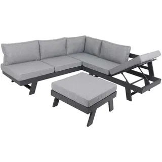 Garden Pleasure Donna Lounge-Set 3-tlg. grau