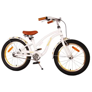 Volare Miracle Cruiser Kinderfahrrad - Mädchen - 18 Zoll - Weiß - Prime Collection - Weiß