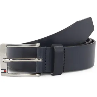 Tommy Hilfiger New Aly Belt Ledergürtel, blau Midnight 115 cm