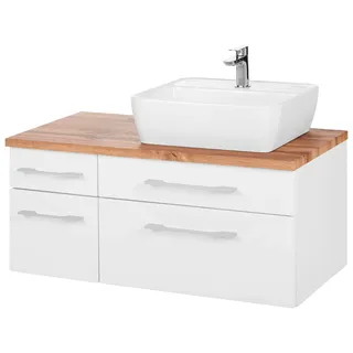WELLTIME "Davos", Badmöbel, Waschtisch inkl. Waschbecken, Breite 90 cm,