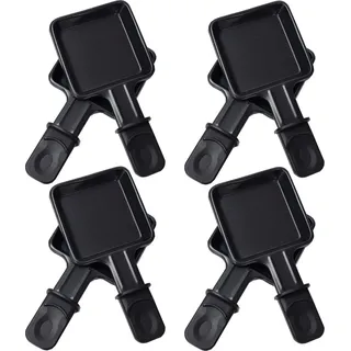 Syntrox Germany Universal Raclette Pfännchen viereckig 8er Set - Schwarz