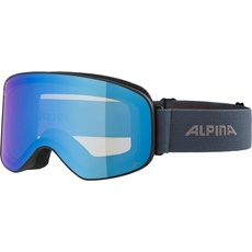 Bild SLOPE Q-LITE - Verspiegelte, Kontrastverstärkende OTG Skibrille Mit 100% UV-Schutz Für Erwachsene, black-dirtblue matt, One Size