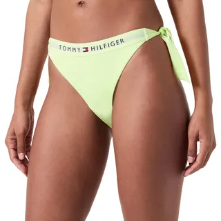 Tommy Hilfiger Damen Bikinihose Seitliche Schnürung Side Tie Cheeky Bikini Sport, Grün (Faded Lime), L