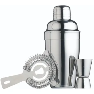 Bar Craft Cocktail-Herstellungsset 3tlg. Edelstahl Silber