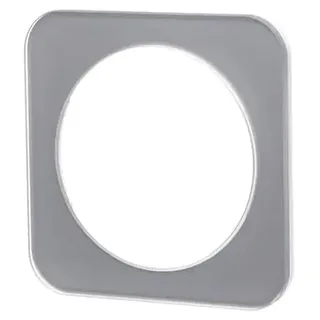 Glaswandplatte mit elegantem 1 Schlüssel Design in attraktivem Silber-Finish, perfekt, um jeden Raum zu modernisieren und seine Funktionalität zu verbessern.