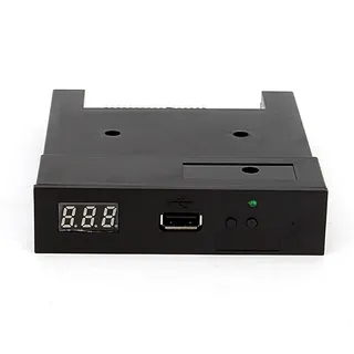 Ticfox Diskettenlaufwerk-Emulator SFR1M44-U100, 1,44 MB 3,5" USB Floppy Diskettenlaufwerk mit USB-SSD Floppy Emulator Kompatibel mit Musikkeyboards und Elektronischen Orgeln Schwarz