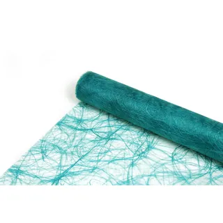 DecoHomeTextil Deco Netz Tischläufer Tischband Dekoration Deko Petrol Türkis 30 cm x 5 Meter