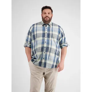 Lerros Karohemd »LERROS Kariertes Herrenhemd«, blau