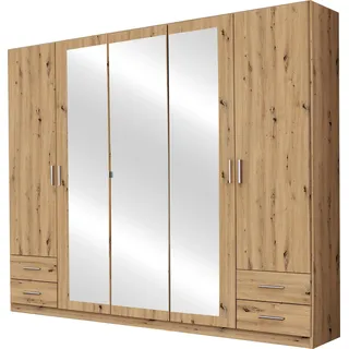 Rauch Drehtürenschrank FLEXX 225 x 210 x 54 cm Braun