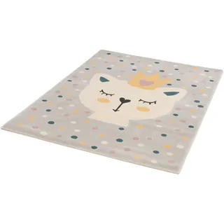 Primaflor Primaflor-Ideen in Textil Kinderteppich »COCOON - Königsfell« rechteckig 6 mm Höhe Kurzflor, Motiv Katze