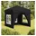 Faltpavillon 2 x 2 m inkl. 2 Seitenteile Schwarz