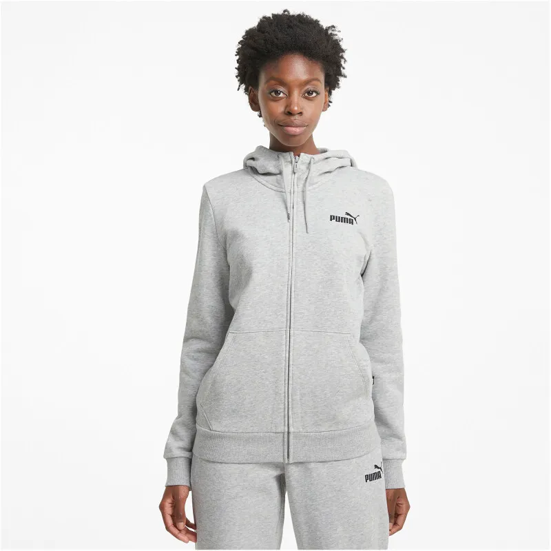 Bild von Puma, Essentials Small Logo Full-zip Hoodie FL, Grau, M