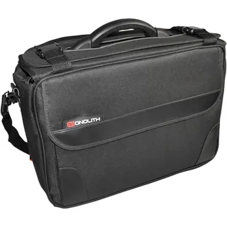 Monolith Pilotenkoffer Soft aus Nylon, Aktenkoffer 21 Liter, 15,6 Zoll Laptopfach, schwarz