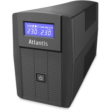 Atlantis A03-HP1003 Kontinuitätsgruppe Sinuswelle Pure 800VA 480W Line Interactive, LCD-Display, USB-HID-Anschluss, 2 Shuko Ausgänge + alim Kabel, 1 Akku 12V-9Ah, RJ45 Schutz, kostenlose Software