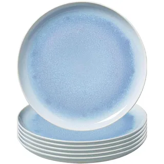 Villeroy & Boch Speiseteller Crafted 25,9 cm blau 6er Set