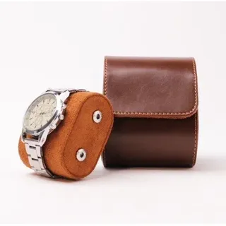 Luxus-Uhrrolle 1 Stück | Uhrrollo | Uhrgehäusedeckel | Uhrgehäusehalter | Uhrgehäuse-Schmuckkästchen | Uhrgehäuse-Abstellkasten Herren | Braun