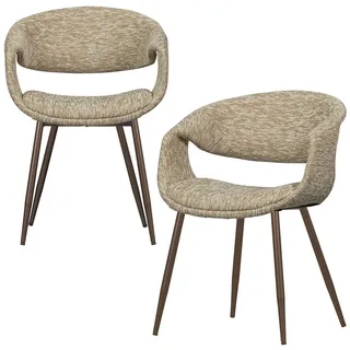 Livetastic Armlehnstuhl-Set Yossi Textil khaki