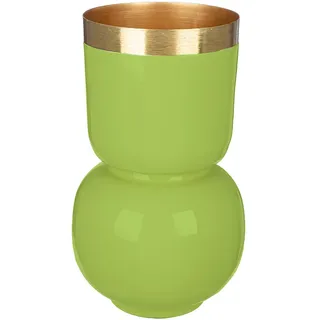 Gilde »Vase Roro mit Goldrand«, grün,