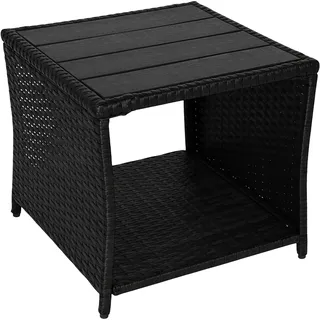 Relaxdays Balkontisch Beistelltisch 45 x 45 x 40 cm Schwarz