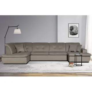 Home Affaire »BRISBANE NEU U-Form« mit feiner Steppung, Matten-Optik, incl. Zierkissen,