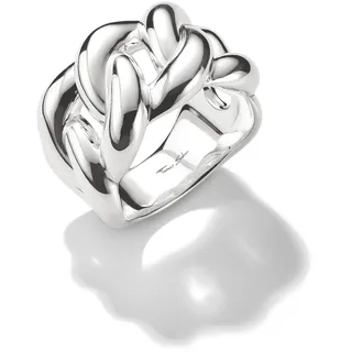 Fingerring THOMAS SABO "Bold Elegance Ring in geflochtener Optik" Gr. 60, silber (silberfarben), Fingerringe, Damen, 60, Silber 925 (recycelt), 6,3mm, Fingerring