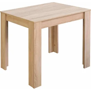 Esstisch MÄUSBACHER "TOPSELLER", braun (eiche sägerau), B:80cm H:75cm T:60cm, Tische, Esstisch, in verschiedenen Ausführungen, für kleine Räume geeignet