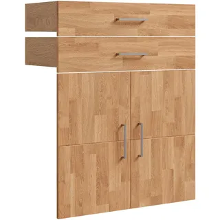 Linea Natura Türenset , Eichefarben , Holz , Eiche , massiv , 78.4x100.6x37 cm , Schlafzimmer, Kleiderschränke, Schrankzubehör, sonstiges Schrankzubehör