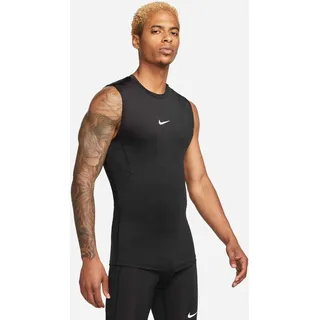 Nike Tanktop "M NP DF TOP SL TIGHT" schmal geschnitten, ärmelloses Design, mit rundem Saum, schwarz, weiß