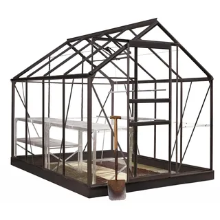 Juliana Halls Gewächshaus Popular Aluminium Schwarz Blankglas 3 mm 5,00 m2
