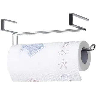 Papiertuchhalter aus Edelstahl, für Küchenrolle, Organizer für Küche, Unterschrank, über der Tür (Papierhandtuchhalter)