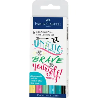 Faber-Castell Tuschestift Pitt Artist Pen Lettering 6 St.