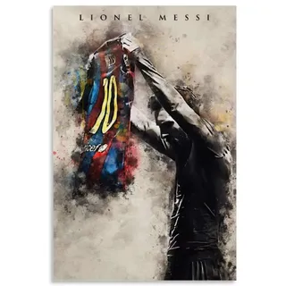 SHEFEI Lionel Messi (2) Poster, dekoratives Gemälde, Leinwand, Wandkunst, Wohnzimmer, Poster, Schlafzimmer, Gemälde, 60 x 90 cm