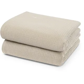 Ross Waffelpique Handtuch 50 x 100 cm beige