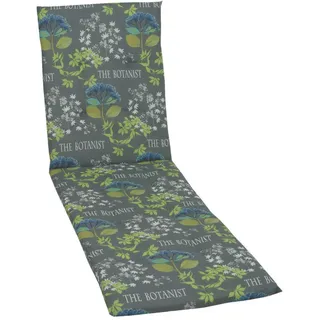 Konifera Liegenauflage 188 x 58 x 5 cm grau floral 1 St.