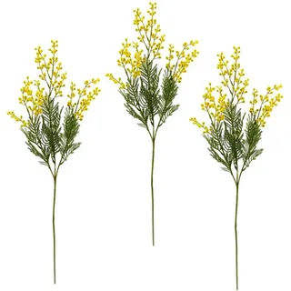 I.GE.A. Kunstblume »Mimosen Zweig« 3er Set, gelb