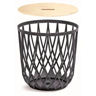 Prosperplast Uniqubo Mehrzweckkorb mit Deckel 55l 44.7x44.7x45 Cm - Anthracite - One Size