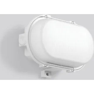 RZB LED Ovalleuchte Glas/Kunststoff 501048,009 990 lm IP65 inkl. Bewegungsmelder grau/weiß