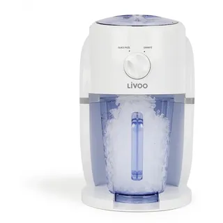 LIVOO 2-in-11-Gerät Slush und Crushed Ice DOM430-1,1 l, 2 Eisgrößen möglich, 250 g/min, 25 W, Weiß