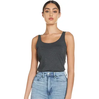 Vero Moda VMMAXI My Soft Long Tank NOOS Top, Grau