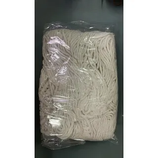 Handgemachtes Macramé-Wandtapet - Boho-Design - 1 Stück - Natürliches Baumwollmaterial - 100 x 115 cm - Beige