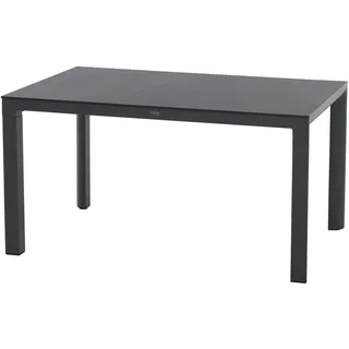 Siena Garden Silva Gartentisch 137,5 x 90 x 74 cm Grau