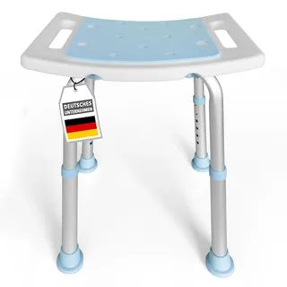 Karat Duschhocker Nora - H√∂henverstellbar Anti-Rutsch-Gummifüße Belastbar bis 136 kg 1 St