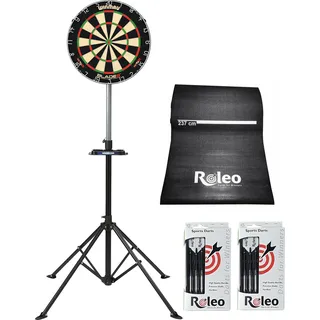 Steeldart Set Winmau Blade 6 + Dartständer + Roleo Dartmatte + 2 Satz Dartpfeile